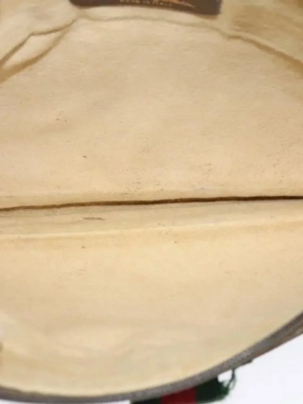 GUCCI GG Supreme Web Sherry Line Bag PVC Beige Gold 904 02 026 Auth ki5611 - Picture 9 of 16